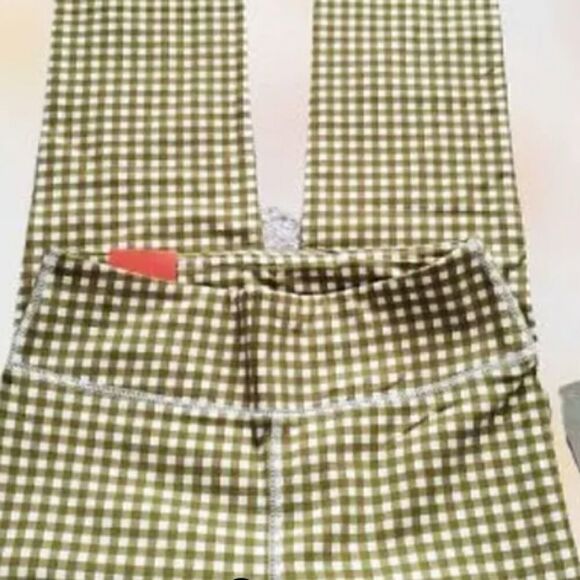 NWT J CREW Gingham Leggings - Picture 5 of 11